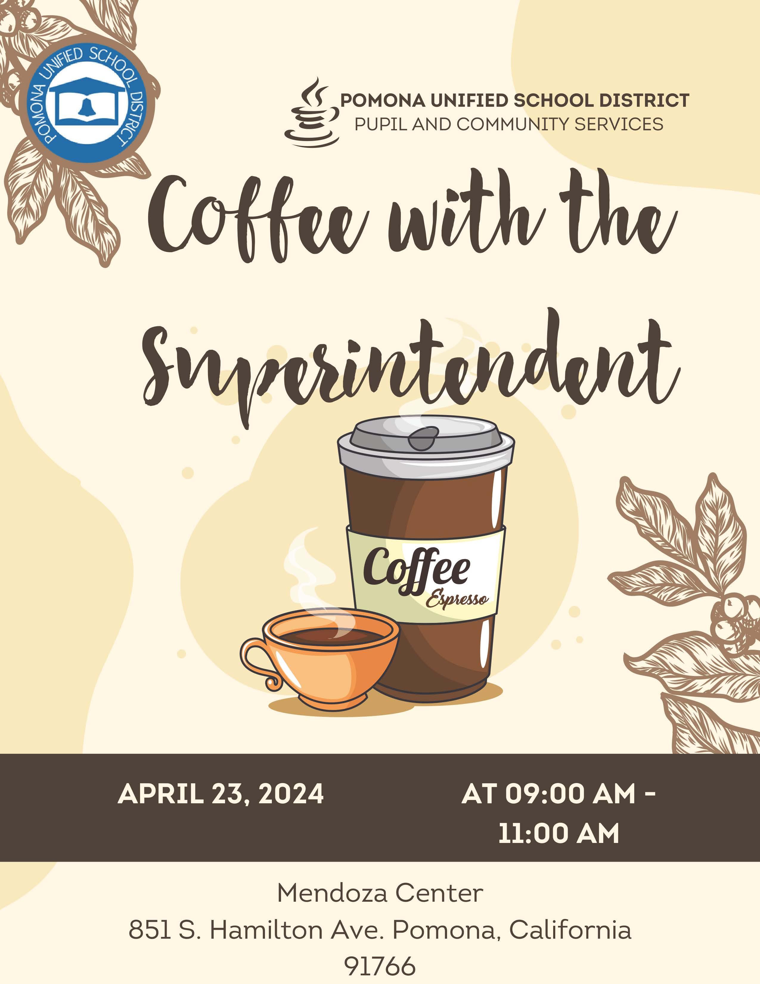 Coffee with the Supt - image for web scheduled for 4.23.24