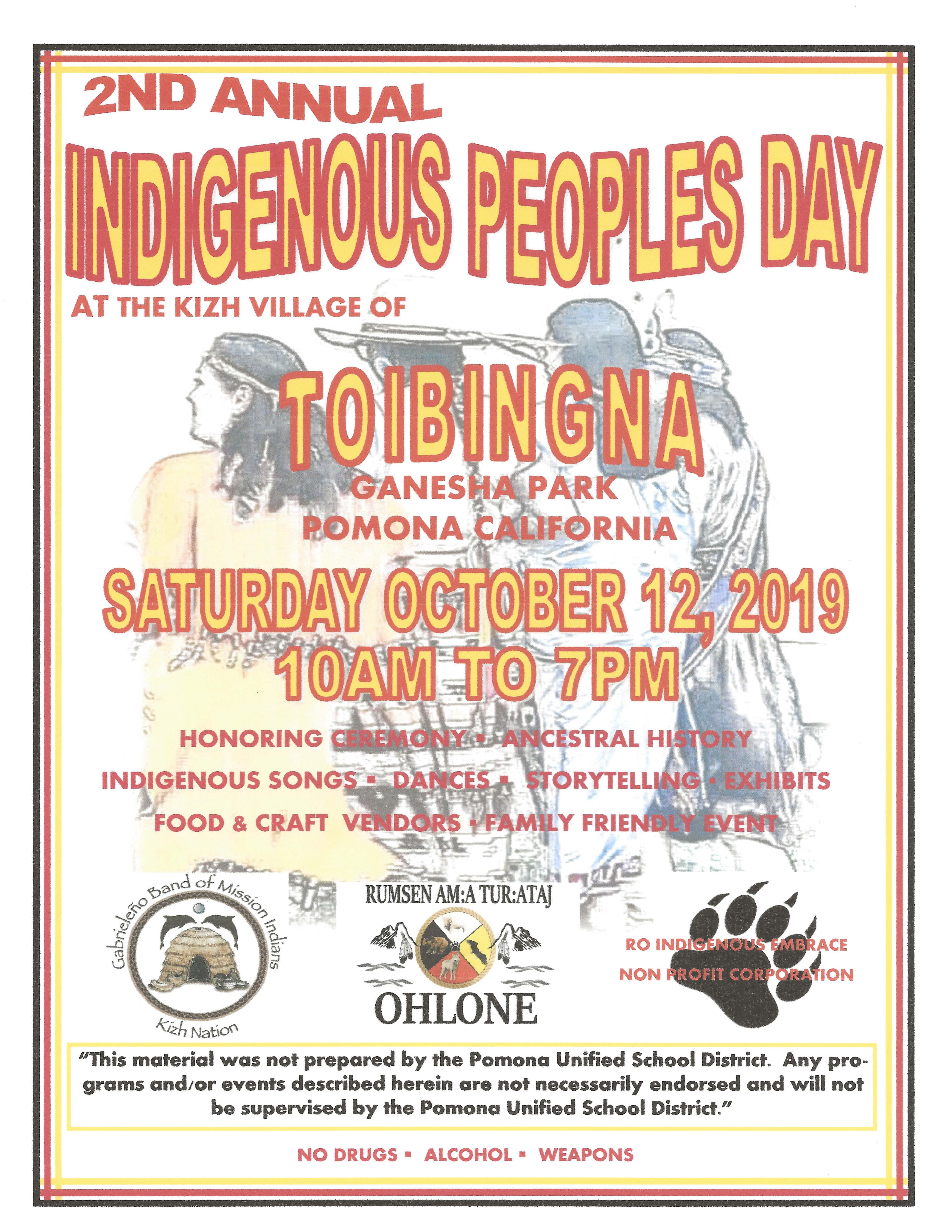 Indigenous Day Flyer