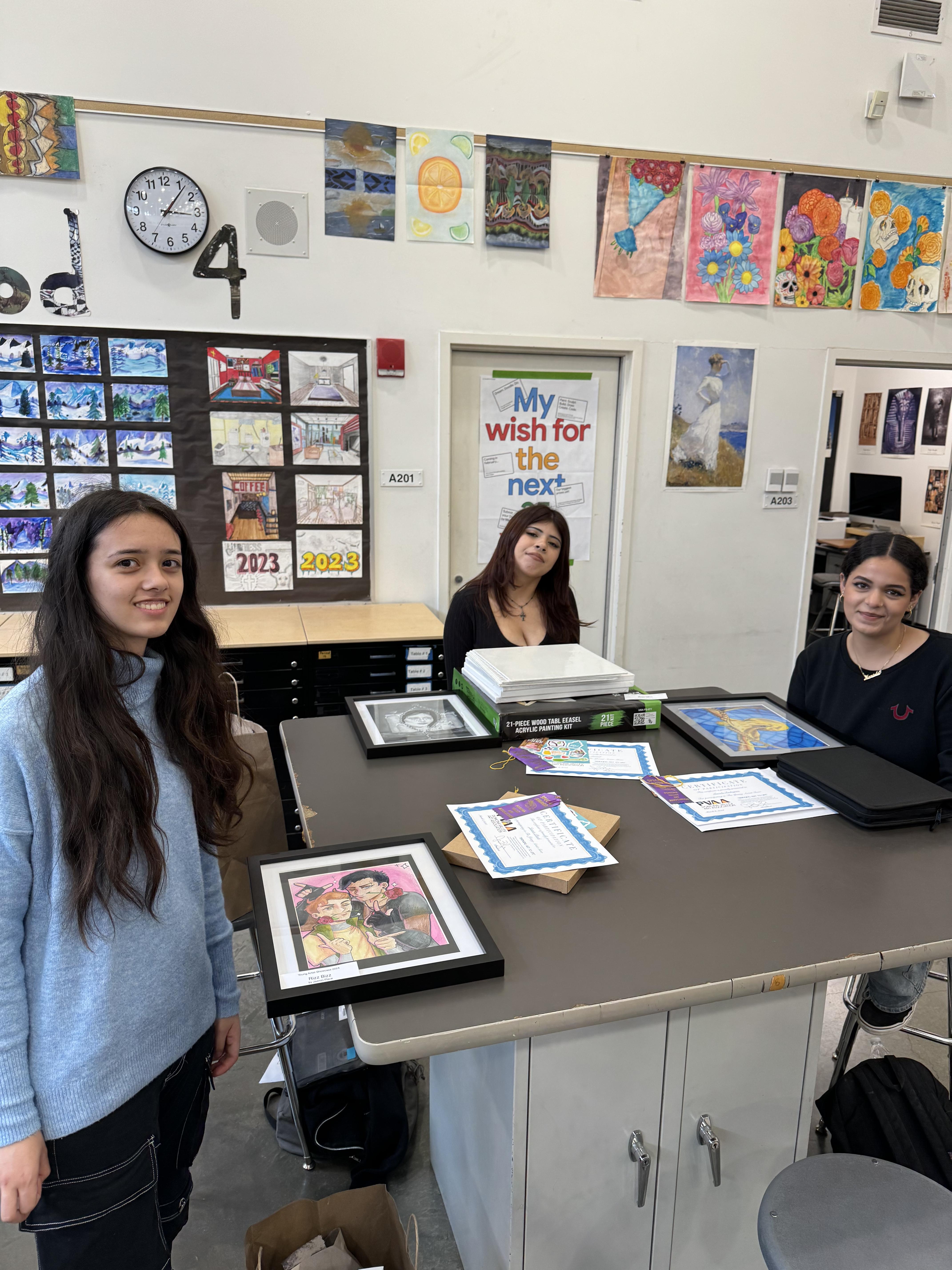 Diamond Ranch High Artists Shine at Young Artist Showcase, Earn Paints and Canvases - image for web