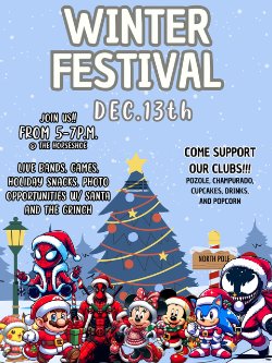 VAHS Winter Festival Flyer image for calendar